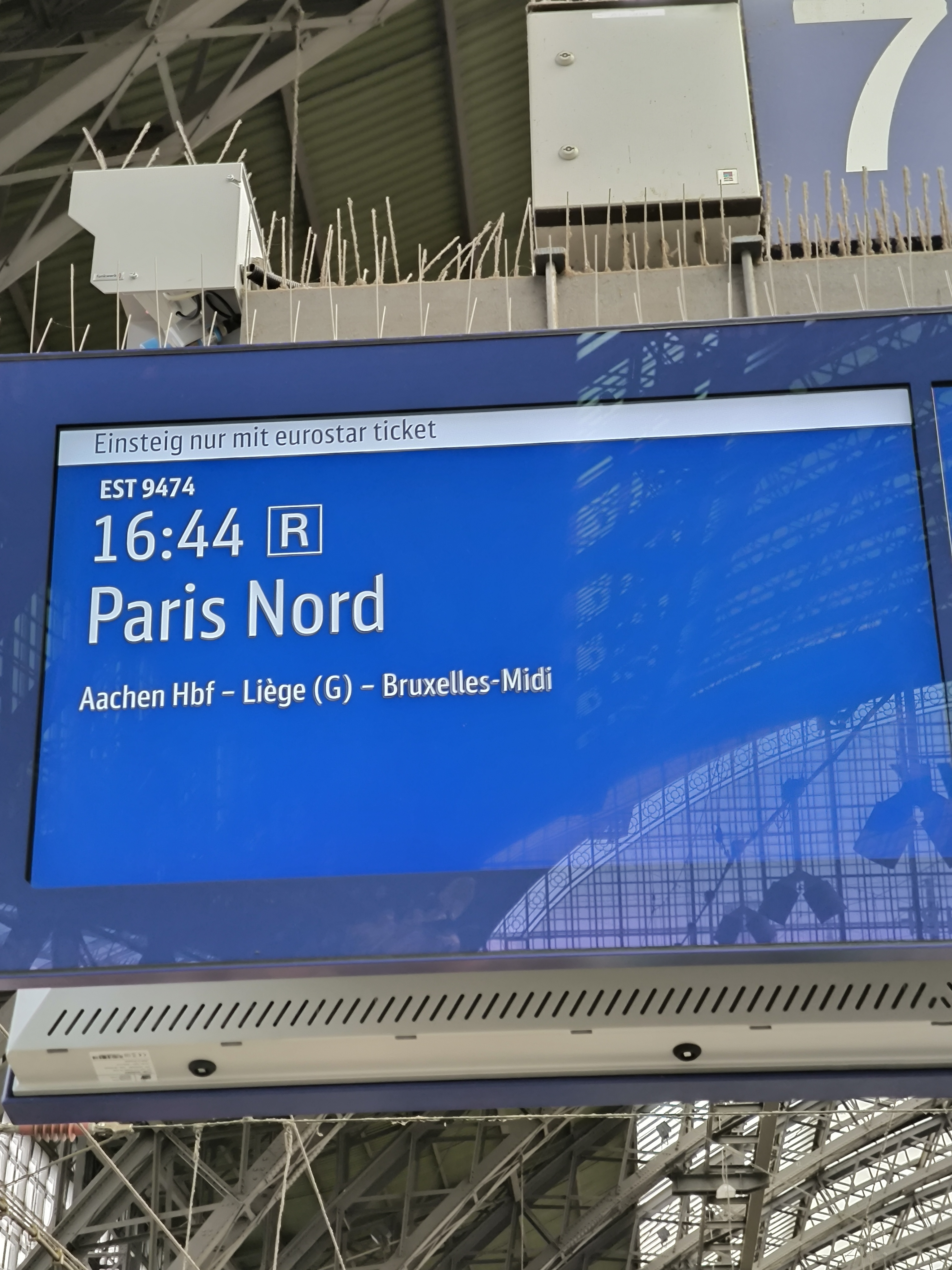 Unser Ziel mit dem Eurostar! (04.08.)
