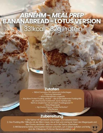 BANANA BREAD DESSERT (IN DER LOTUSKEKS-VERSION)