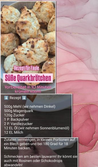 SÜSSE QUARKBRÖTCHEN
