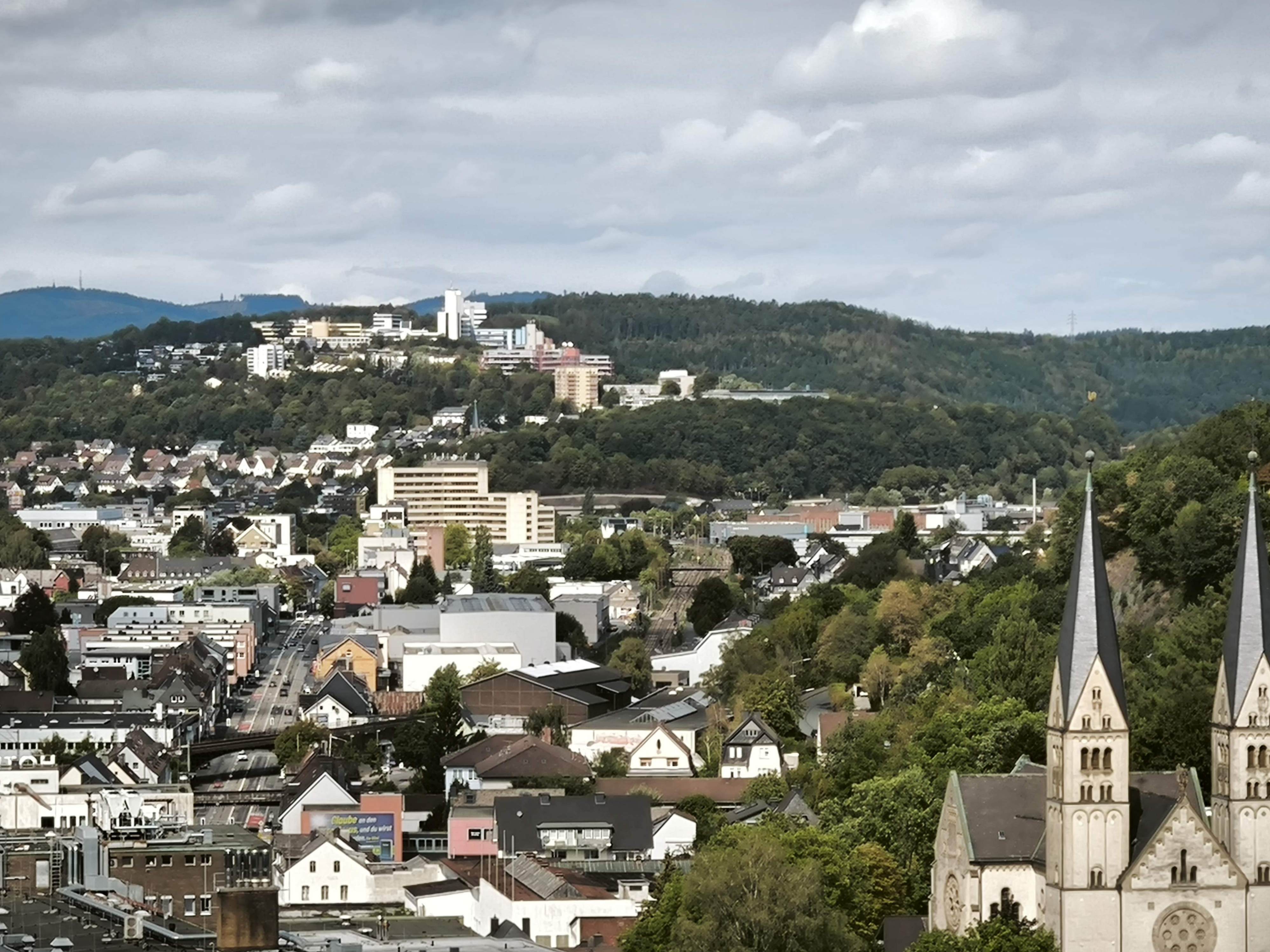 Aussicht ohne mich!🤣 Haardter Berg mit Uni