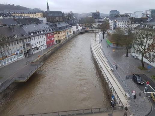 Hochwasser am Siegufer 2017