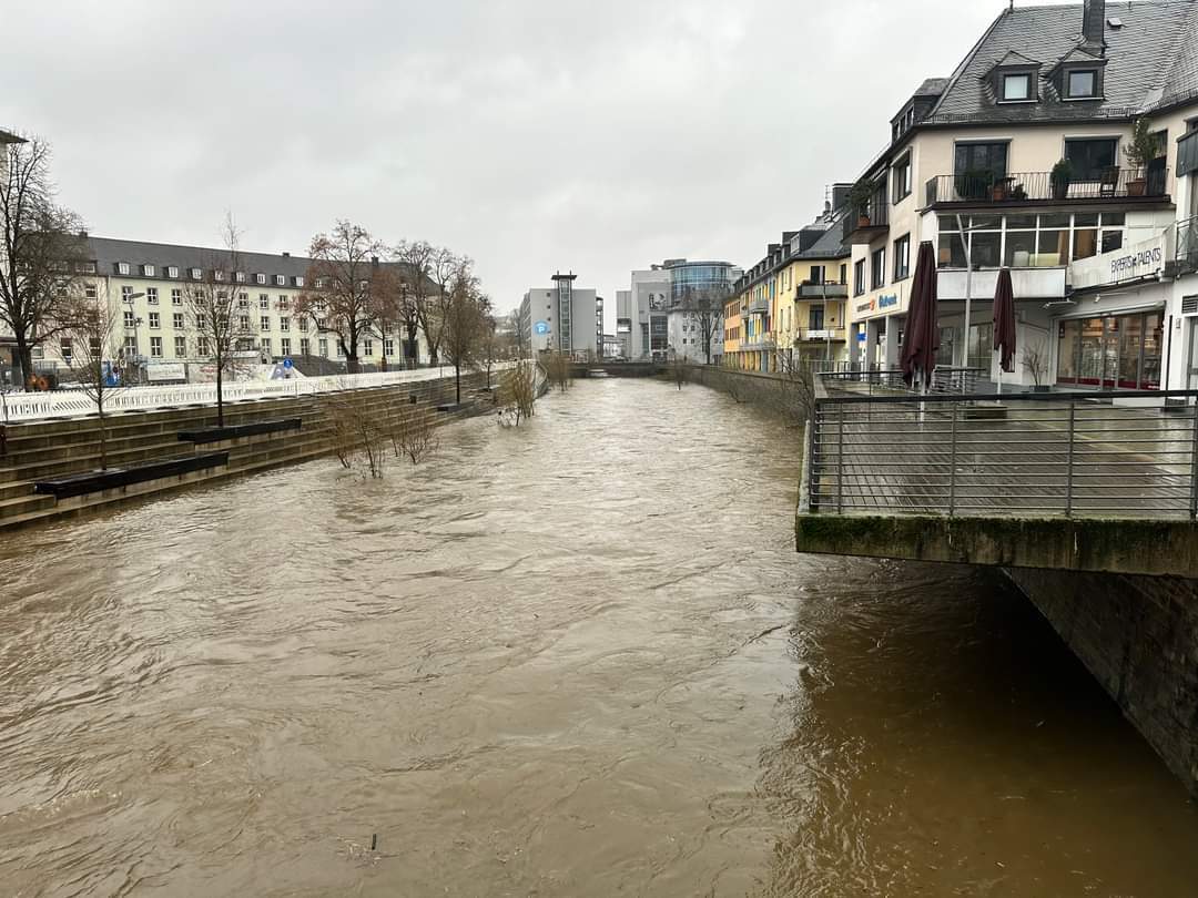 aktuell Hochwasser der Sieg (Januar 2024)