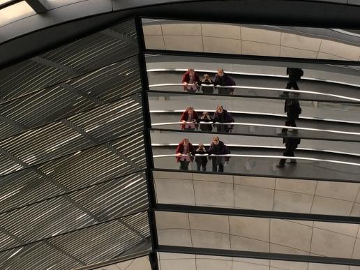 Spiegeleffekte in der Reichstagskuppel