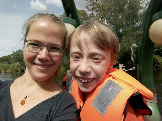 Selfi auf dem Tretboot