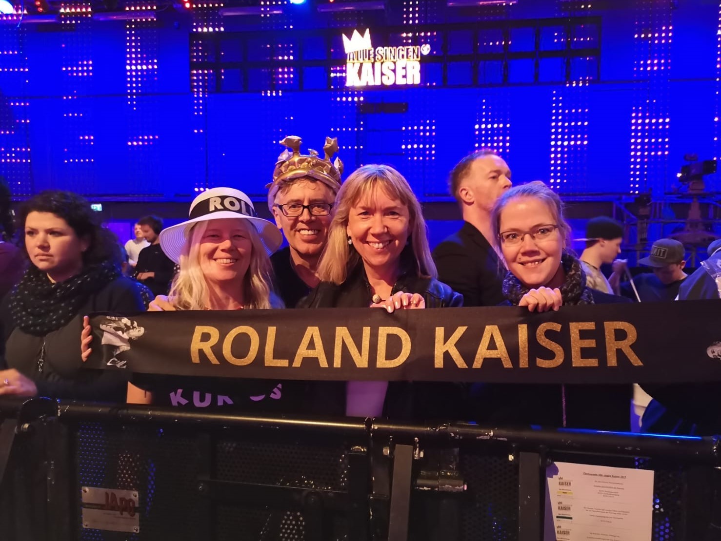 Und wir hier in der ersten Reihe!