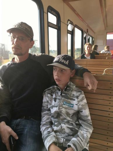 In der Insel-Bahn...