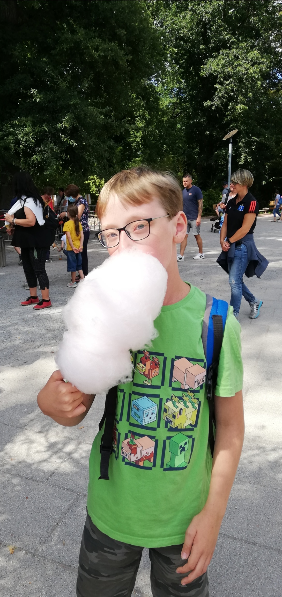 legger Zuckerwatte zum Schluß