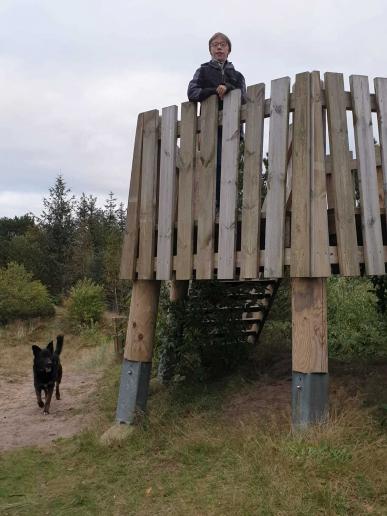 Sabine machte einen Sparziergang mit Marlon und Fletcher