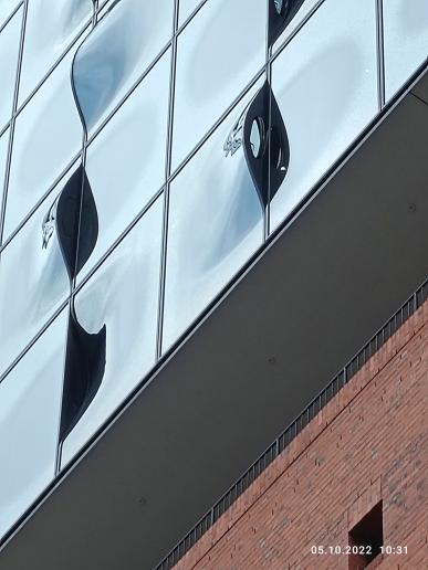 Fenster vom Hotel in der Elbphilharmonie