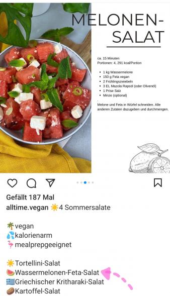 MELONEN-SALAT (VEGAN)