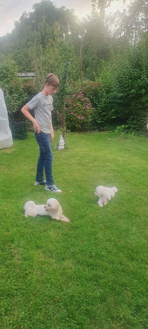 Marlon mit MiniMae und Krümel