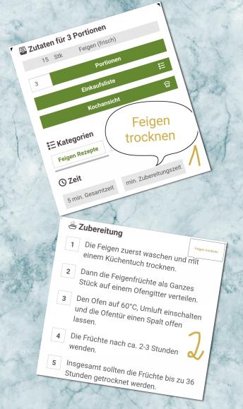 ▶️AB HIER TIPPS▶️: _____  MÖGLICHKEIT ZUR VERWERTUNG VON FRISCHEN FEIGEN