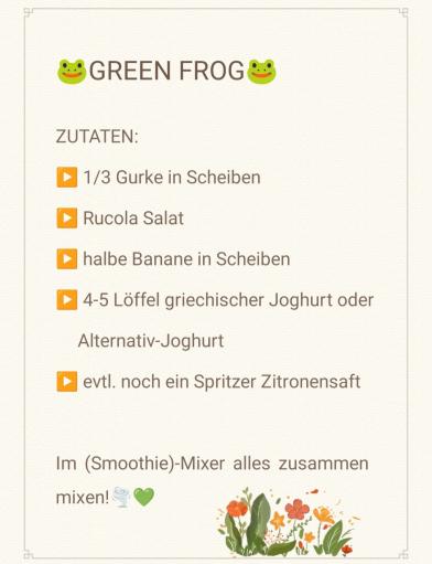 "GREEN FROG"-SMOOTHIE