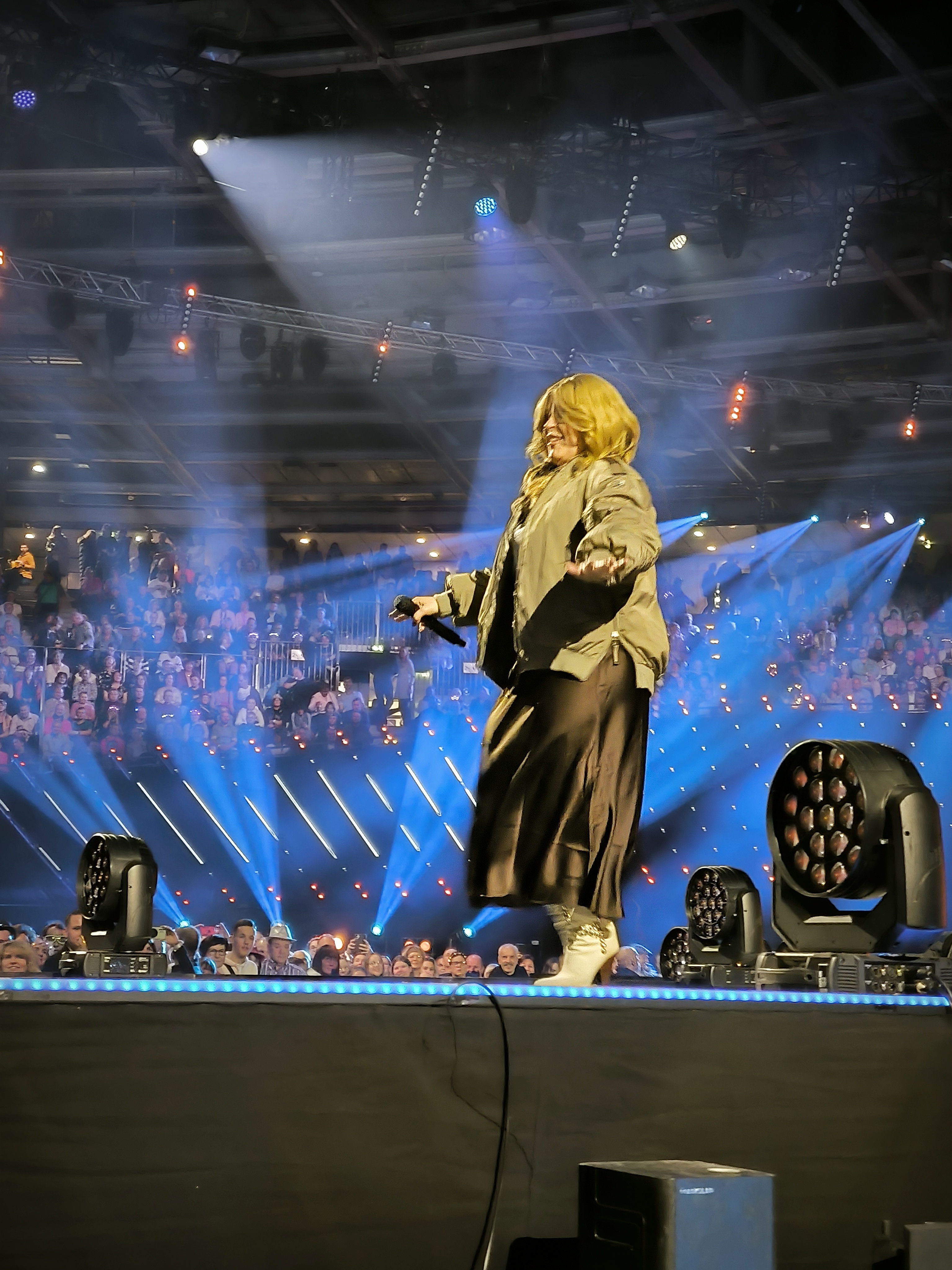 Maite Kelly kam vor Beginn der Show mit einer Message auf die Bühne