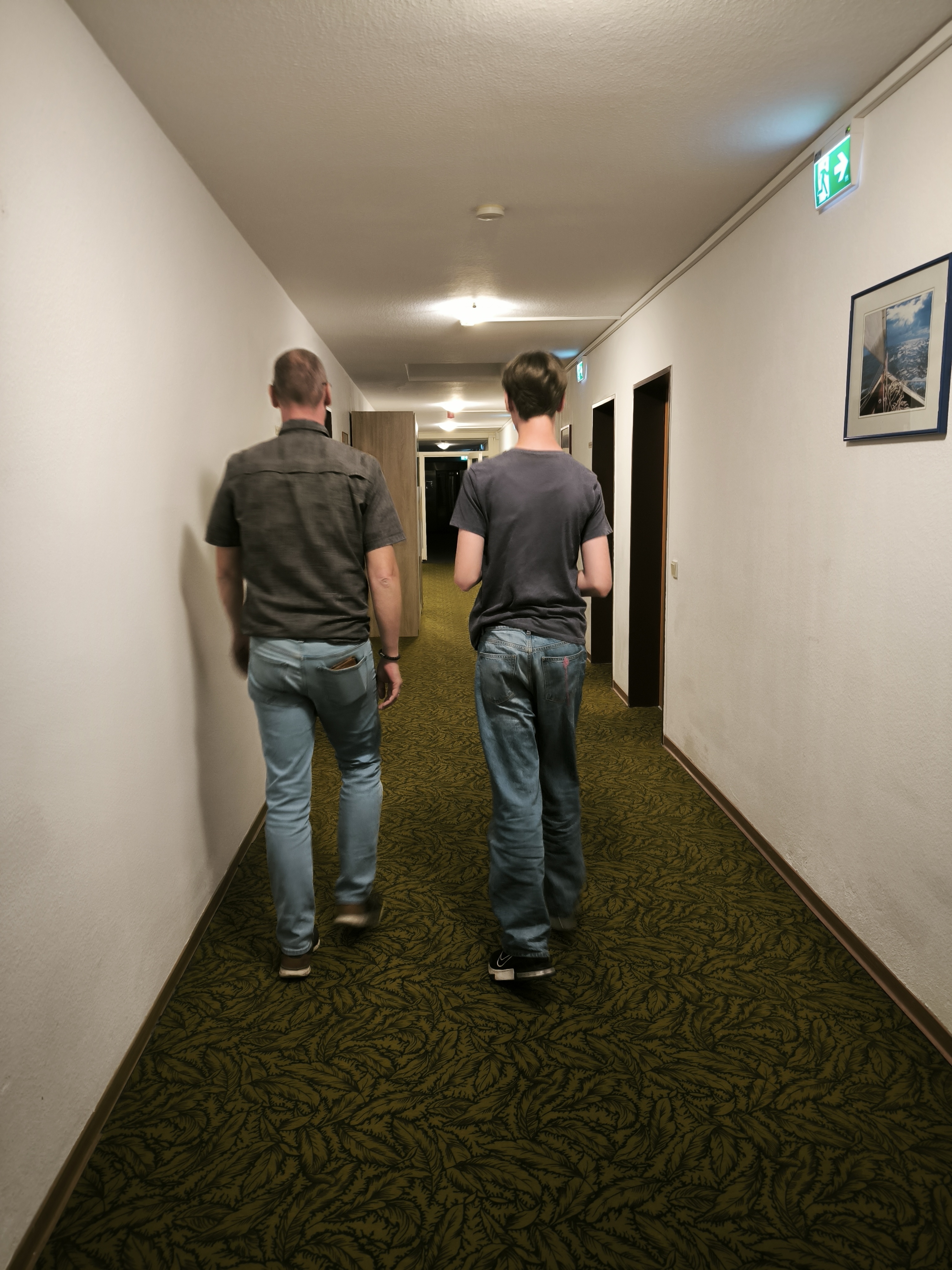 Im Gang zu unserem Zimmer