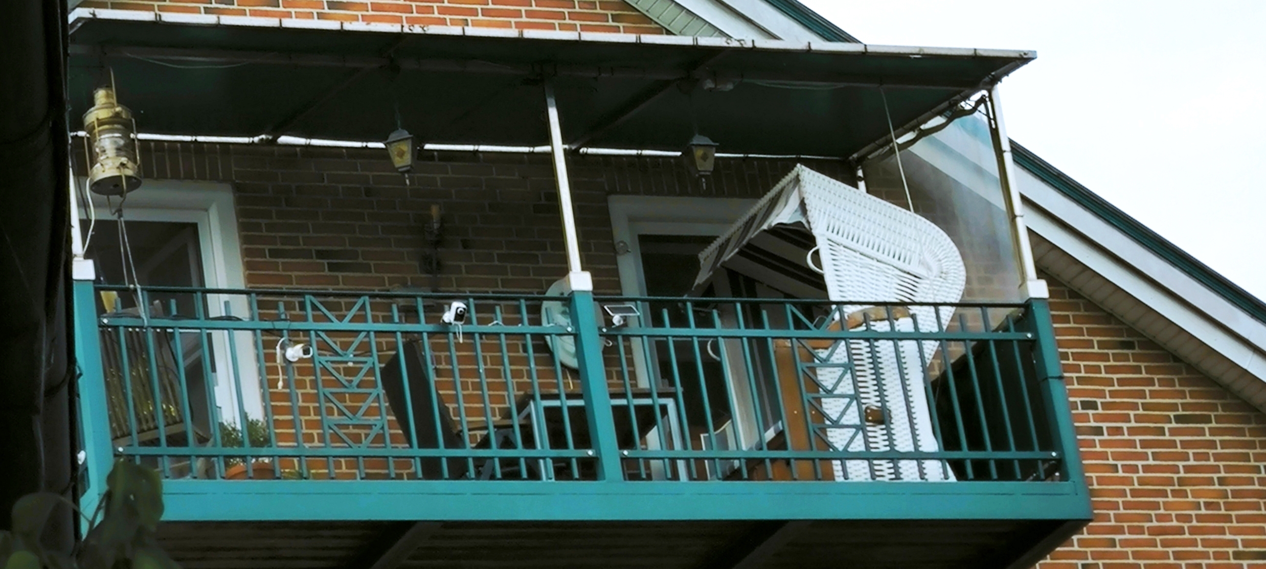 Entdeckt!👀 Ein Strandkorb auf'm Balkon