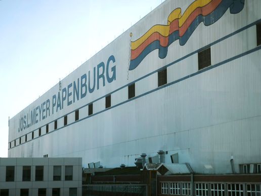 Meyer-Werft in Papenburg am Donnerstag vormittag besichtigt