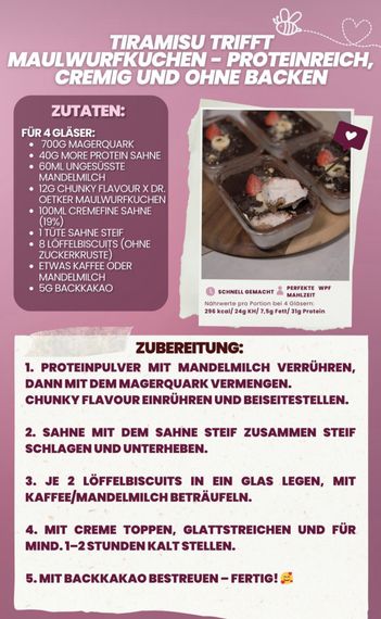 TIRAMISU MIT GESCHMACK MAULWURFKUCHEN