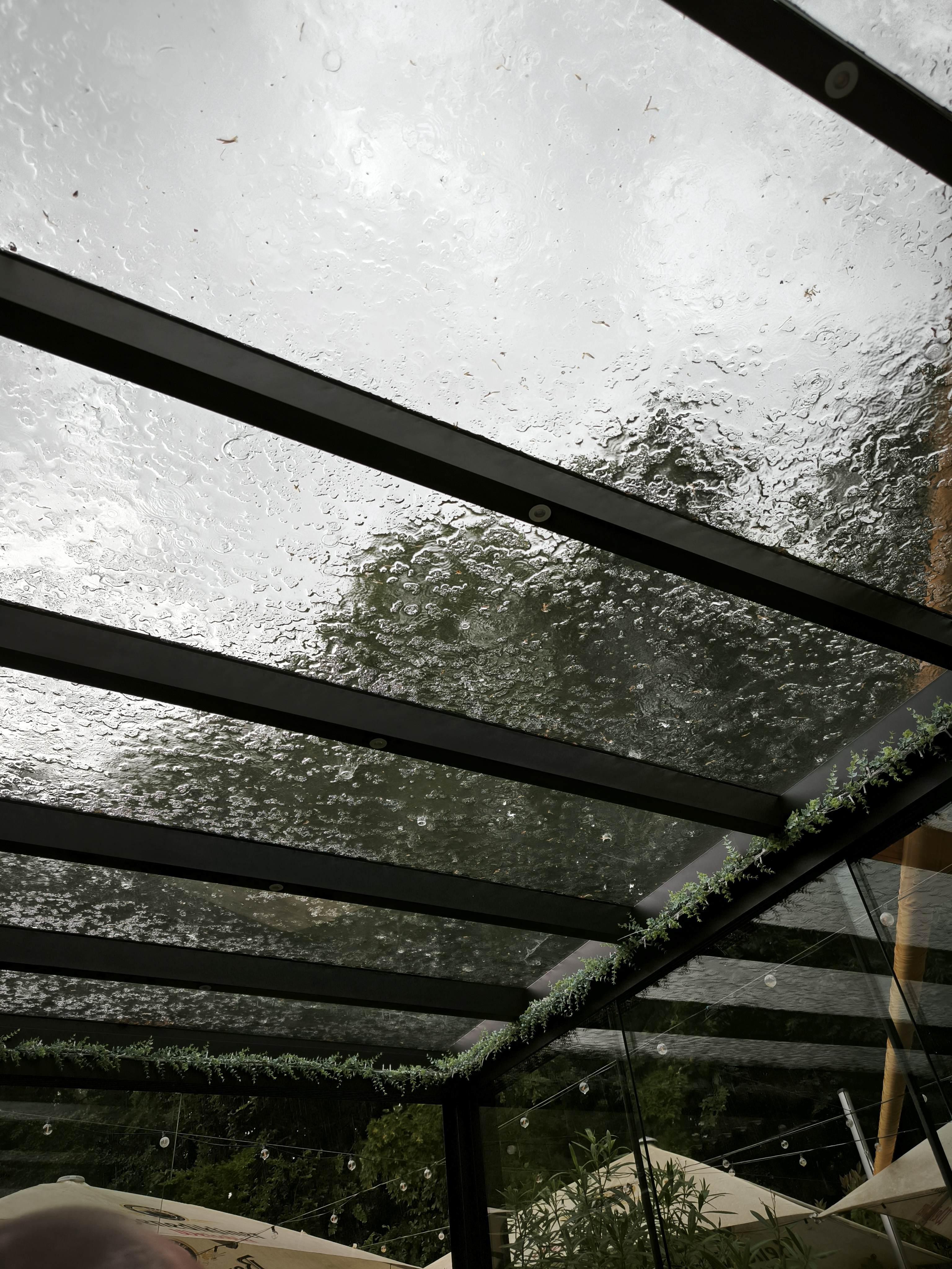 Es hat sooo geregnet mit Gewitter⛈️ -  und wir schön im Trocknen🤗