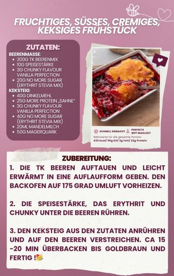 FRUCHTIGES SÜSSES CREMIGES KEKSIGES FRÜHSTÜCK