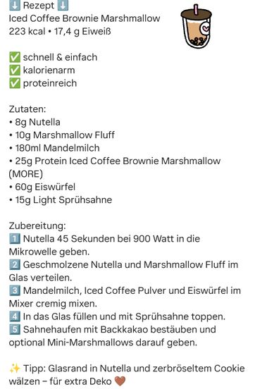 ICED COFFEE BROWNIE MARSHMALLOW