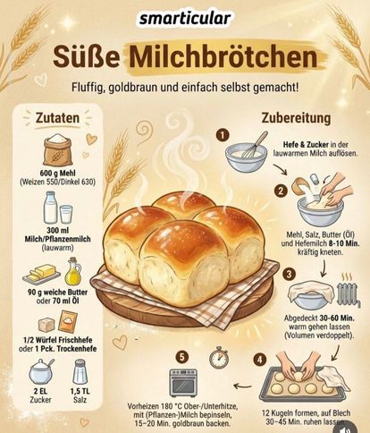 SÜSSE MILCHBRÖTCHEN