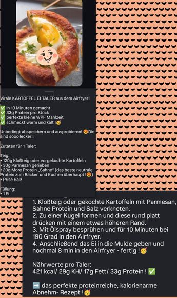 KARTOFFEL-EI-TALER AUS DEM AIRFRYER