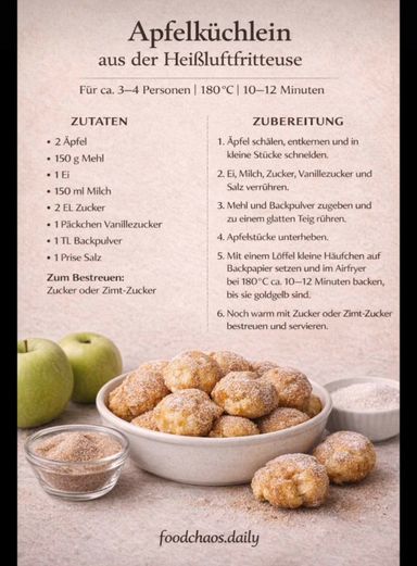 APFELKÜCHLEIN (AUS DEM AIRFRYER)