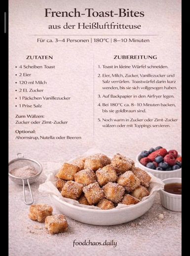 FRENCH TOAST-BITES (AUS DEM AIRFRYER)