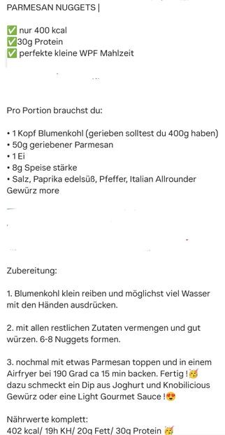 PARMESAN-BLUMENKOHL-NUGGETS