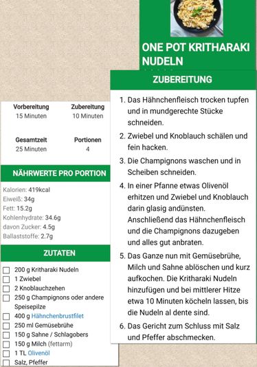 KRITHARAKI-HÄHNCHEN-PFANNE