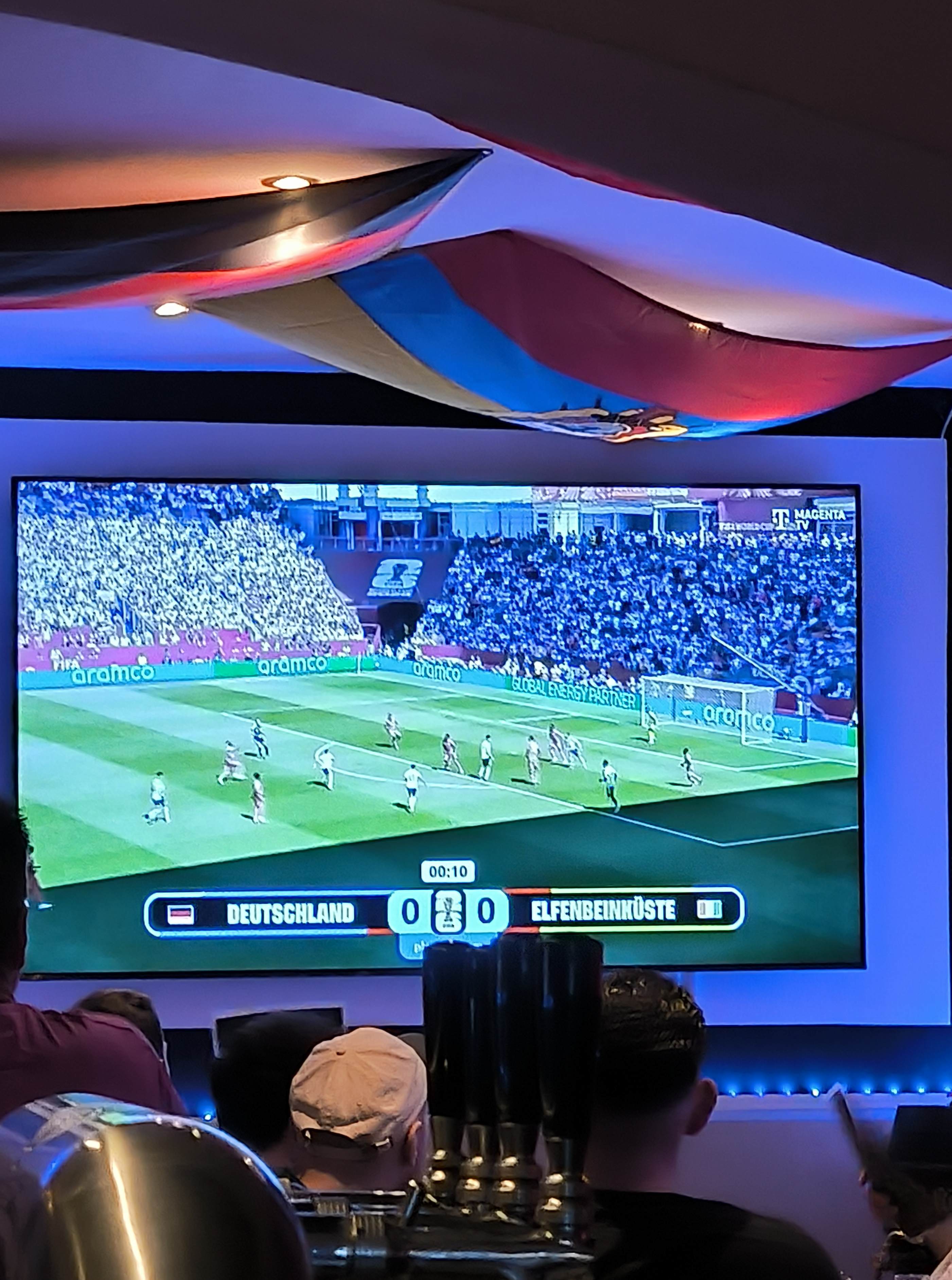 Fußballspiel Deutschland - Elfenbeinküste