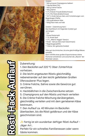RÖSTI-AUFLAUF 👍