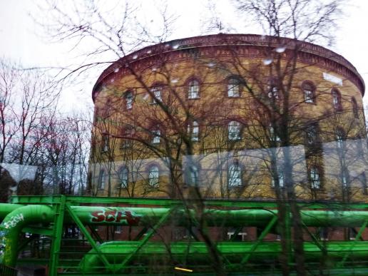 der Gasometer mit dem 3-D-Kino