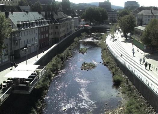 Nach dem Freilegen des Siegufers in der Innenstadt 